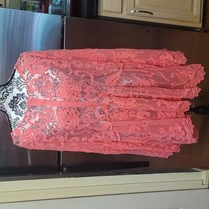 Sheer Mesh Babydoll Top